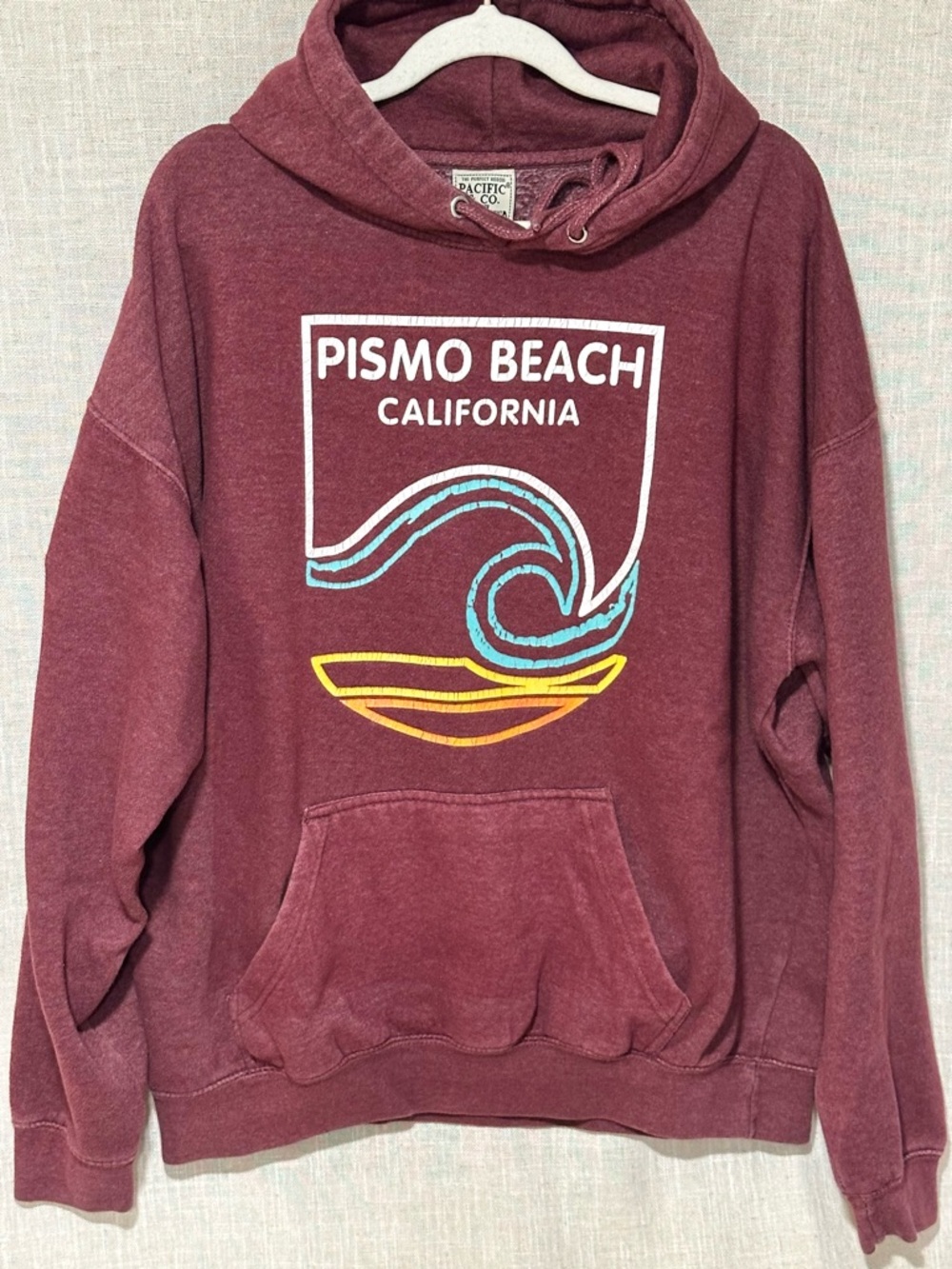 Pacific & Co Pismo Beach California Graphic Hoodie Pullover Graphic Sweatshirt L